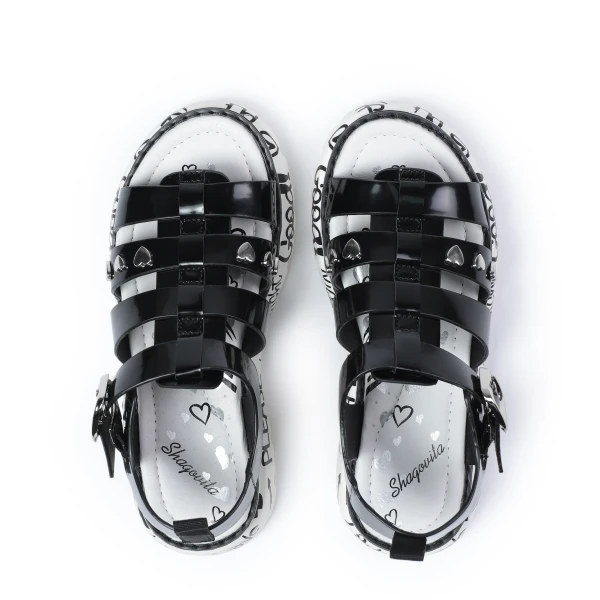 640064 | Туфли открытые для школьников девочек Черный 34