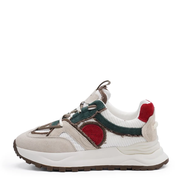 910721 | Полуботинки женские Бежево-зеленый 38