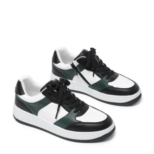 510148 | Полуботинки для школьников мальчиков бело-зеленый 35