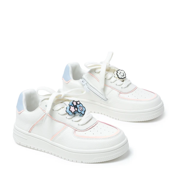 610129 | Полуботинки для школьников девочек Молочный 32