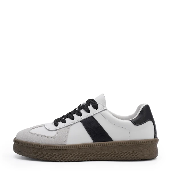 910566 | Полуботинки женские Бело-черный 36