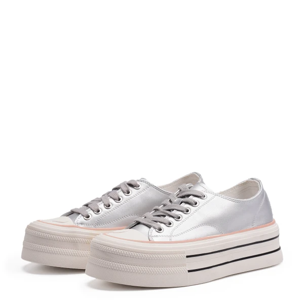 910571 | Полуботинки женские Серебро 38