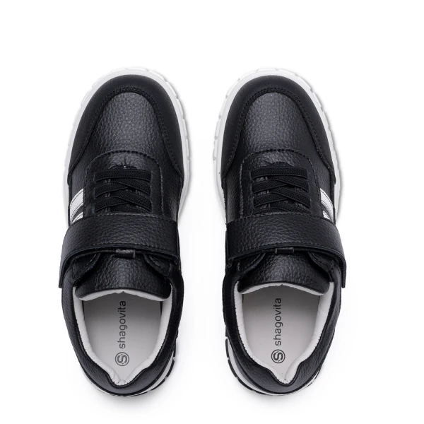 310166 | Полуботинки дошкольные Черно-белый 31