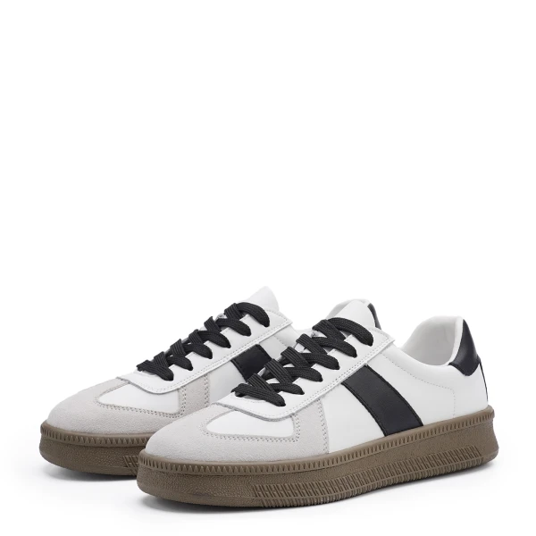 910566 | Полуботинки женские Бело-черный 36