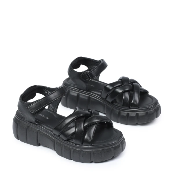 640066 | Туфли открытые для школьников девочек Черный 32