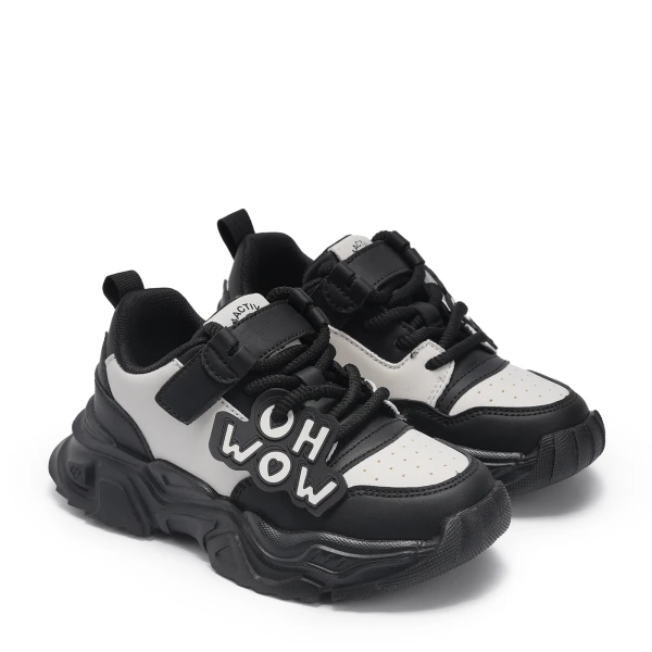 4101248 | Полуботинки дошкольные Черно-белый 31