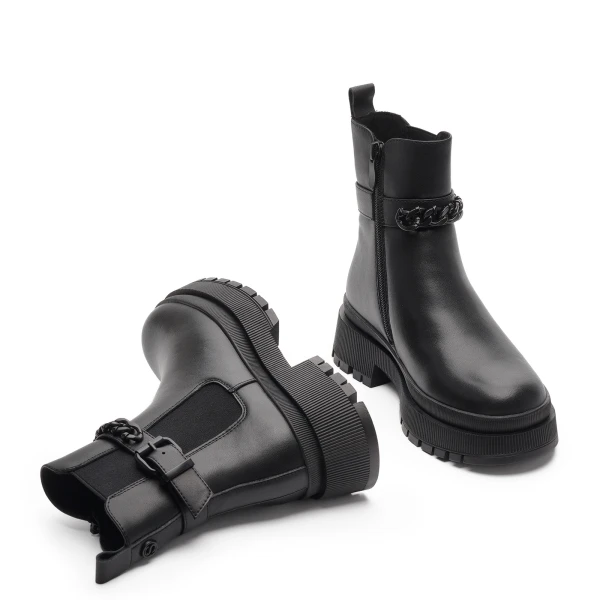 650262 Ш | Ботинки для школьников девочек Черный 33