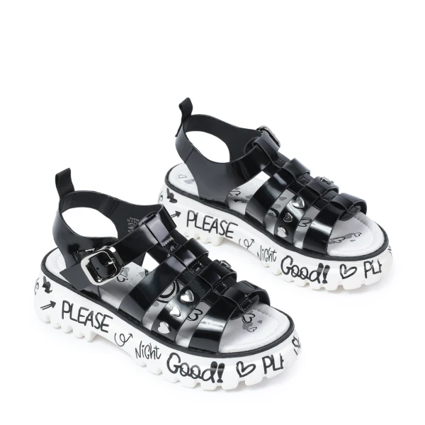 640064 | Туфли открытые для школьников девочек Черный 34