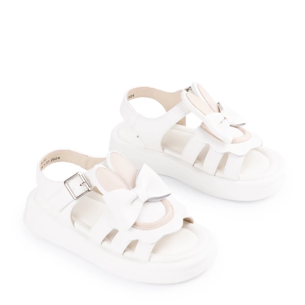 640026 | Туфли открытые для школьников девочек Бежевый 33