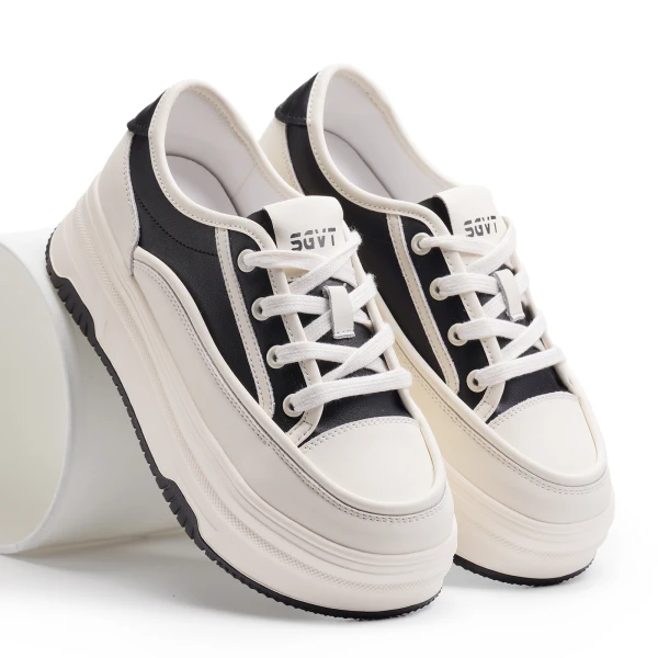 910735 | Полуботинки женские Черно-белый 38