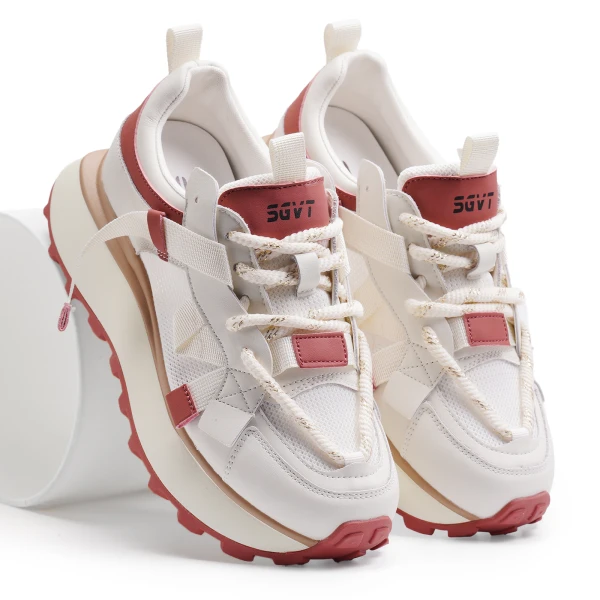 910724 | Полуботинки женские бежево-розовый 38