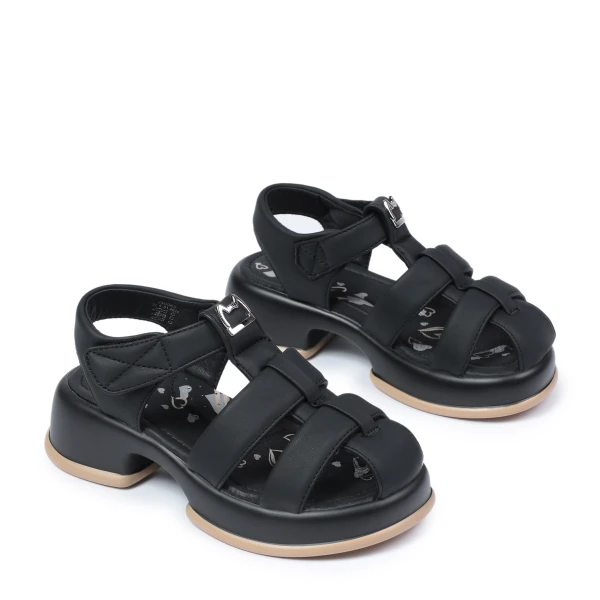 640063 | Туфли открытые для школьников девочек Черный 33