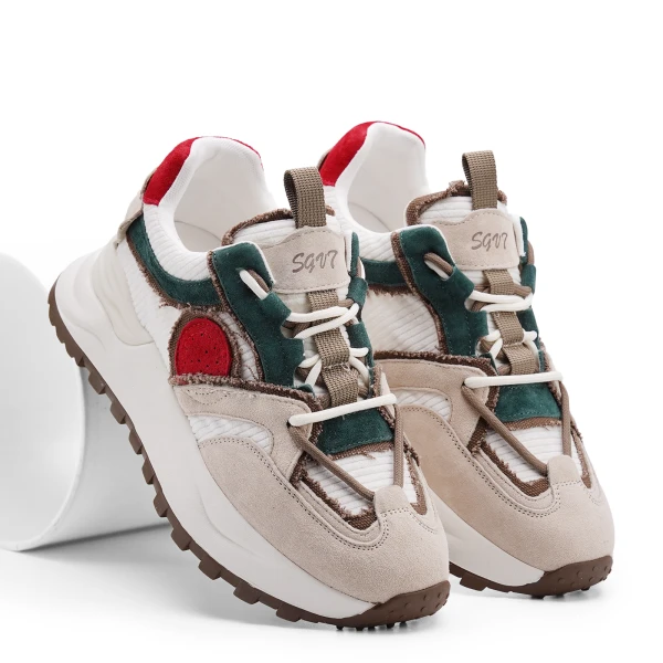 910721 | Полуботинки женские Бежево-зеленый 38