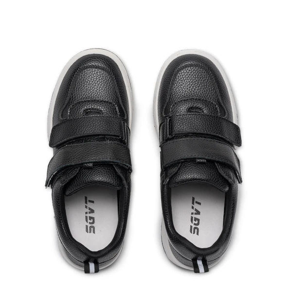 510175 | Полуботинки для школьников мальчиков Черно-белый 32