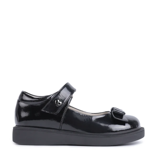 630185 | Туфли для школьников девочек Черный лак 33