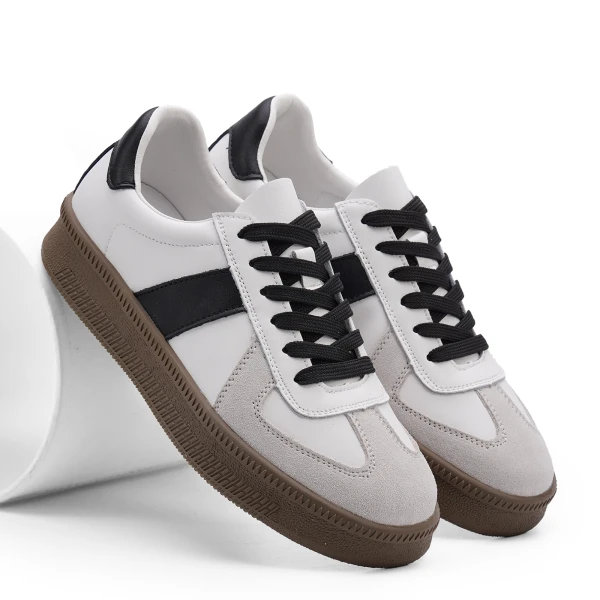 910566 | Полуботинки женские Бело-черный 36