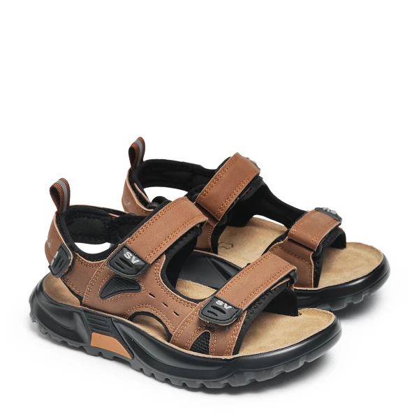 5401256 | Туфли открытые для школьников мальчиков коричневый 33