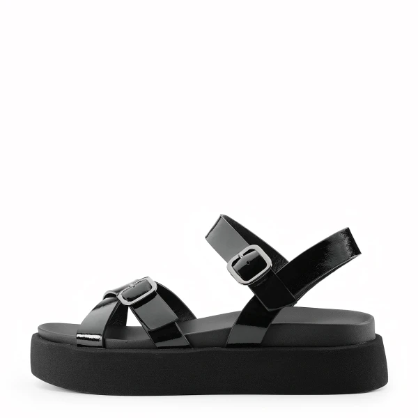 940802 | Туфли открытые женские Черный лак 40