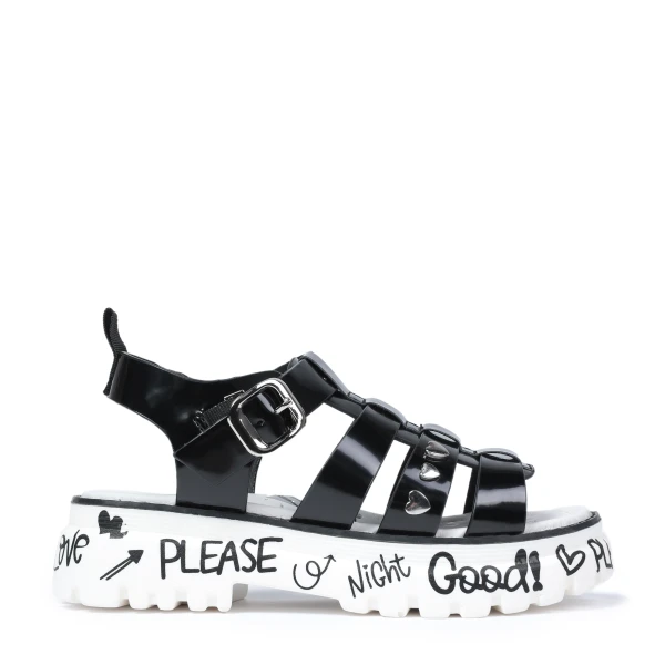 640064 | Туфли открытые для школьников девочек Черный 34