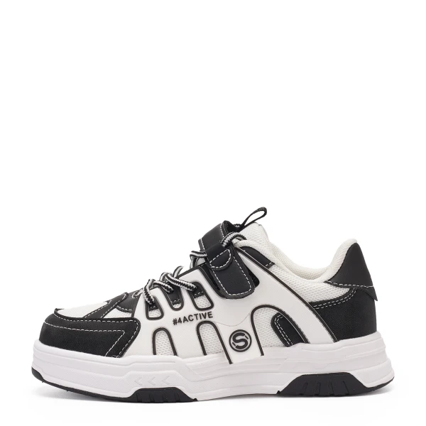 410673 | Полуботинки дошкольные Черно-молочный 28