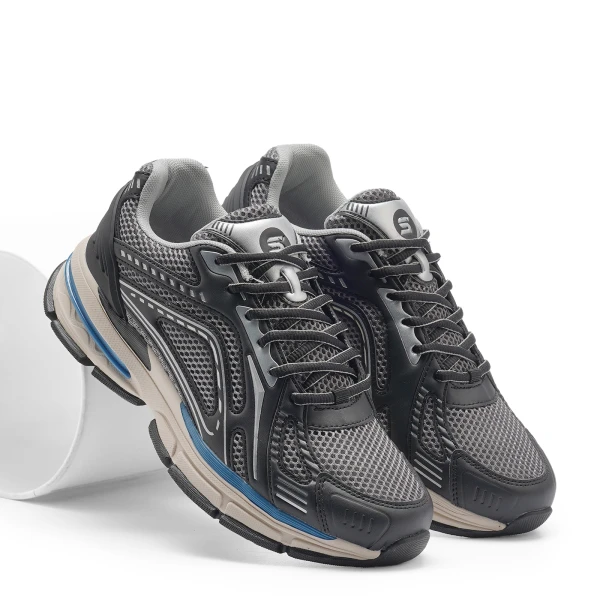 710844 | Полуботинки мужские Черно-серый 40