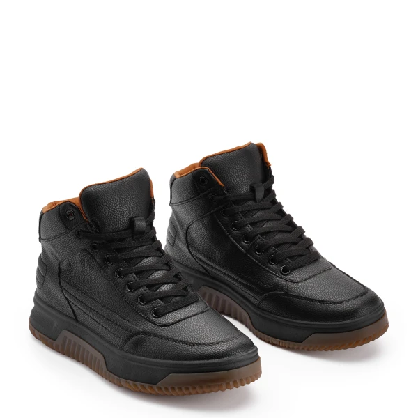 750527 Ш | Ботинки мужские Черно-рыжий 40