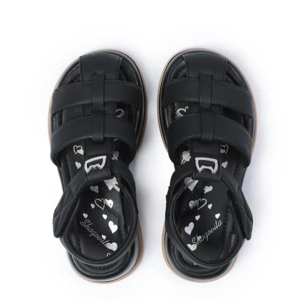 640063 | Туфли открытые для школьников девочек Черный 33