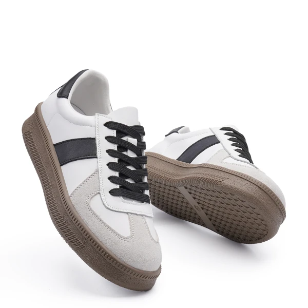 910566 | Полуботинки женские Бело-черный 36