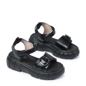 640065 | Туфли открытые для школьников девочек Черный 33